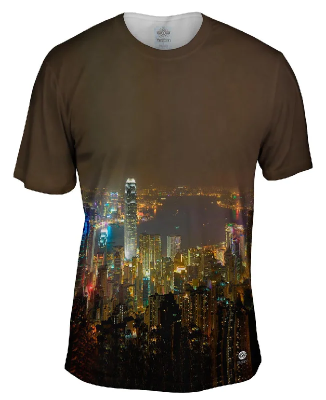 Bold Graphic T-Shirt-Hong Kong Soaring Towers