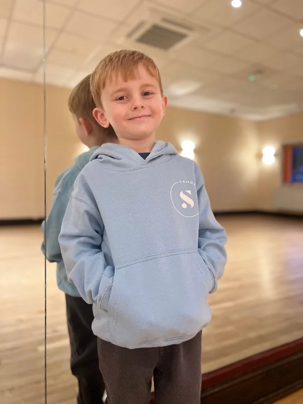 Comfortable High-Quality Hoodie-KIDS & ADULT SIZES SKY BLUE SANDERSONS PULLOVER HOODIE