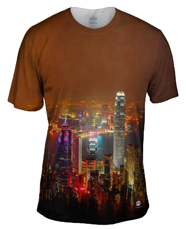 Fashionable Statement T-Shirt-Hong Kong Night Views