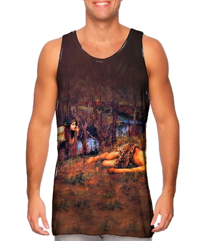 Custom Logo Tank-John William Waterhouse - "The Naiad" (1893)