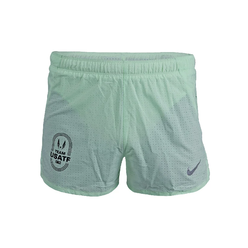 Comfortable Day Wear Shorts-Nike USATF Men's Dri-FIT 3" Brief-Lined Running Shorts