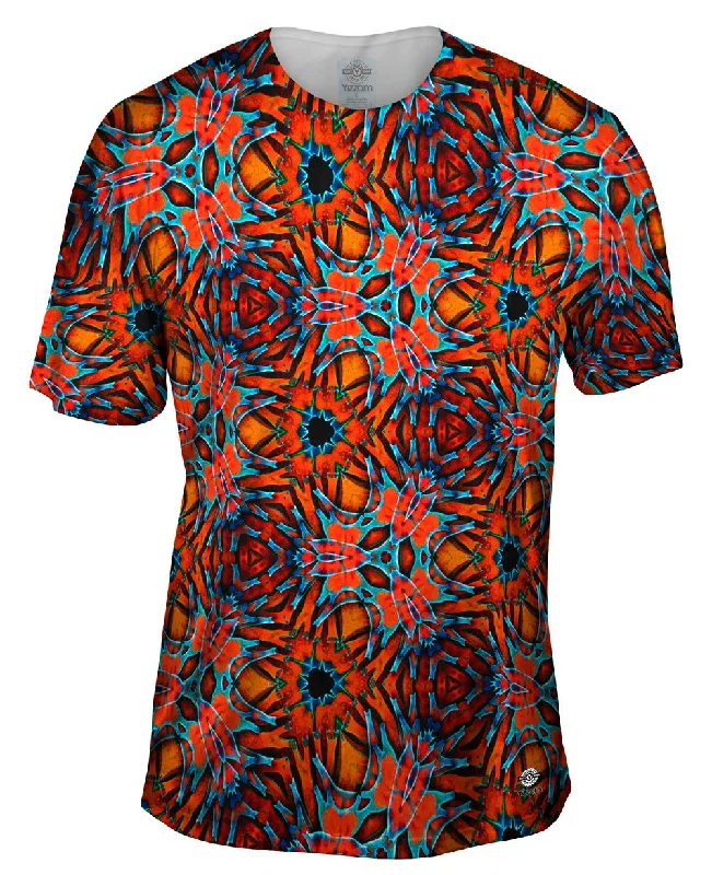 All-Purpose Printed T-Shirt-Citrus Glow Pattern