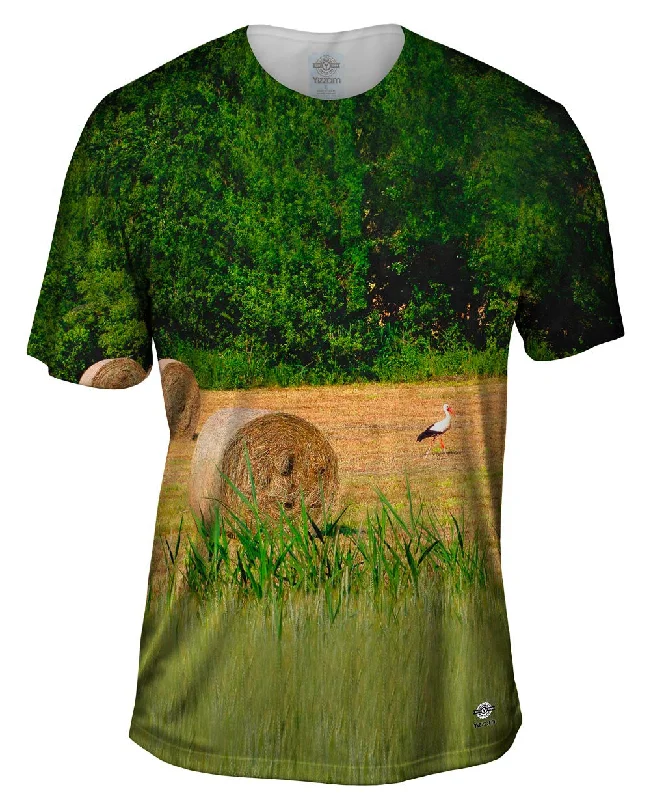 Soft Stretch Fit T-Shirt-Fields Of Grass