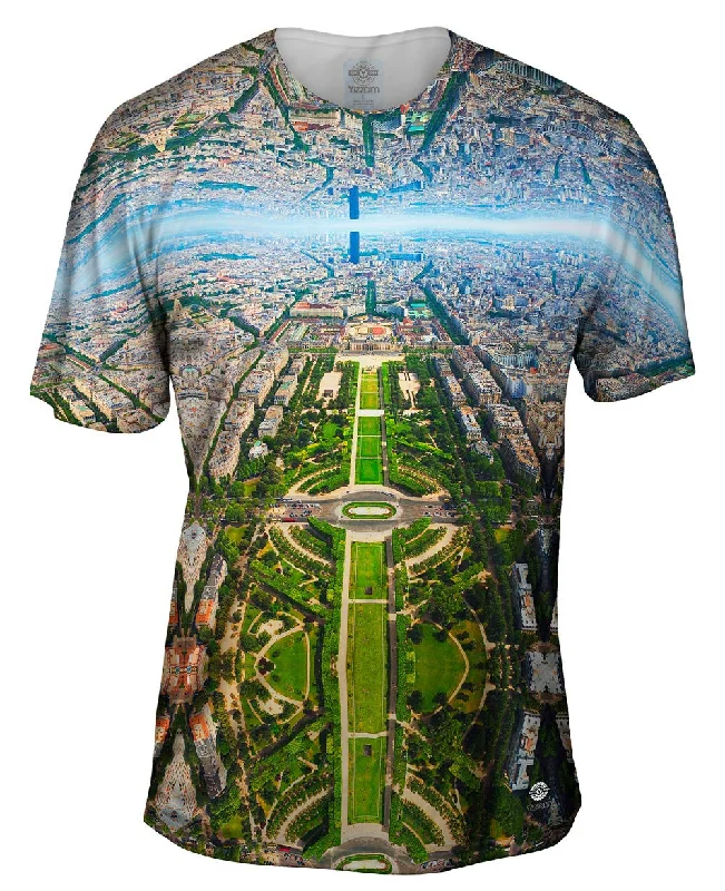 Comfortable Round Neck T-Shirt-Paris France Champ De Mars