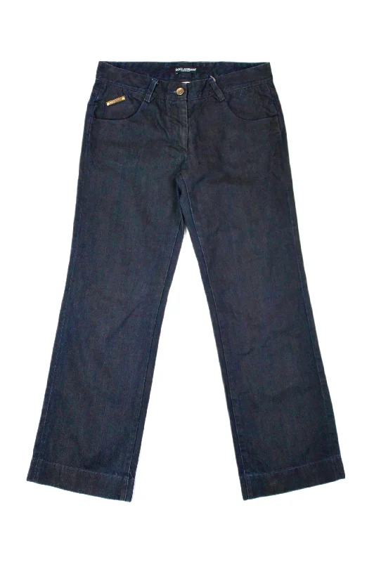 Trendy Utility Pants-Dolce & Gabbana - Straight Indigo Jeans