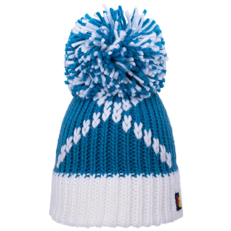 Trendy Mesh Cap-Scottish Saltire Big Bobble Hat