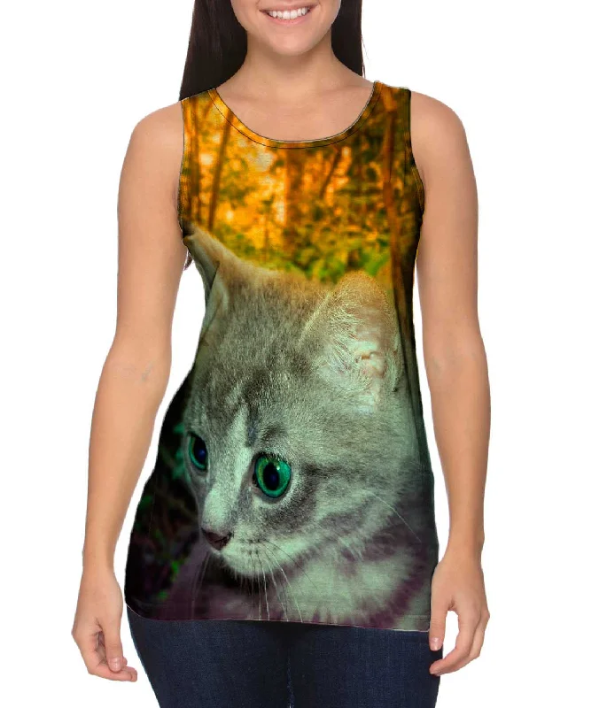 Trendy Workout Muscle Tank-Jungle Kitten