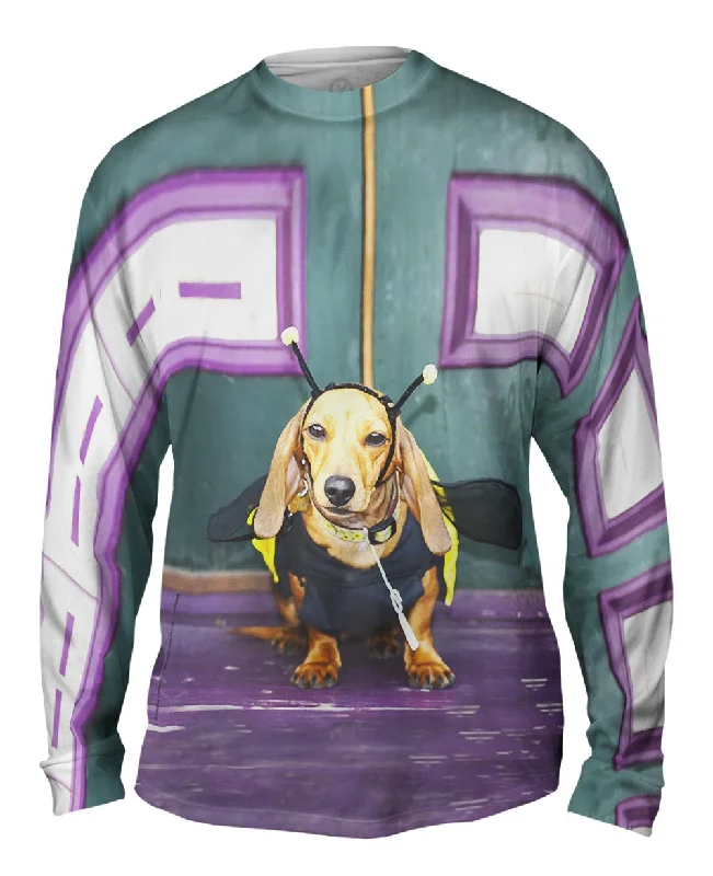 Premium Merino Wool Long Sleeve-Bumblebee Dachshund