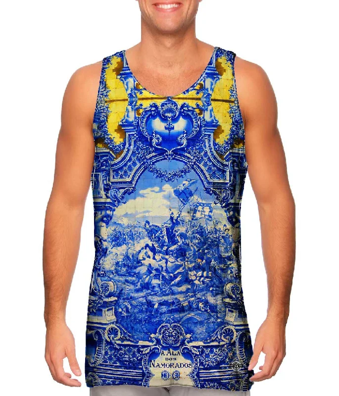 Custom Embroidered Tank Top-Jorge Colaco - "Battle Of Aljubarrota" (1922)