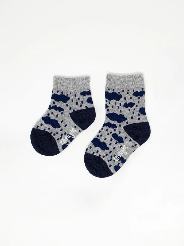 Comfortable Hiking Crew Socks-ZORO CLOUD BABY SOCKS - GREY