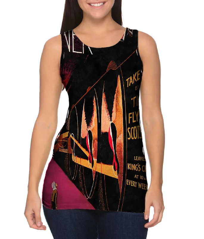 Trendy Sports Vest-Kings Cross London England - Take Me By The Flying Scotsman