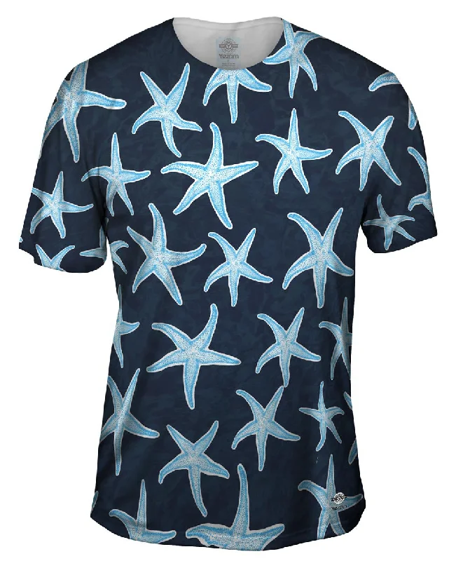 Premium Design T-Shirt-Bouncy Starfish Dark Blue