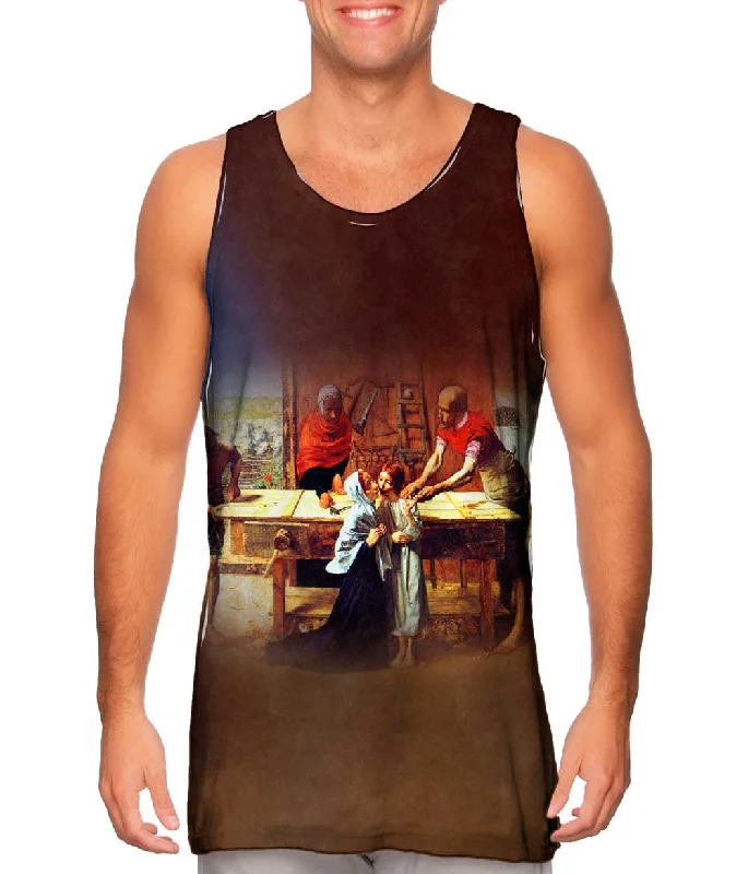 Trendy Athletic Sleeveless Top-John Everett Millais - "Christ In The House Of His Parents" (1850)