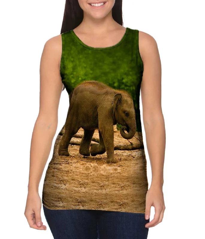 Trendy Hooded Vest-Jolly Baby Elephant