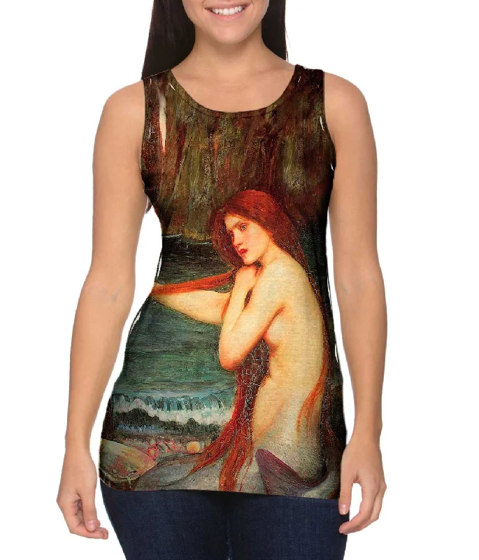 Premium Soft Touch Sleeveless-John William Waterhouse - "A Mermaid" (1901)