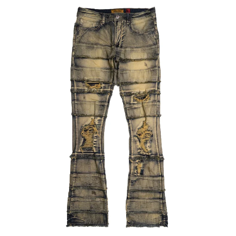 Premium Fitted Pants-M1951 Bianchi Stacked Jeans - Vintage