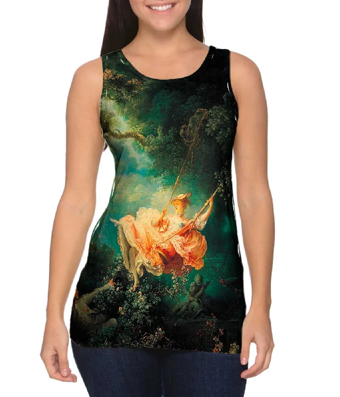 Custom Printed Sports Vest-Jean-Honore Fragonard - "The Swing"