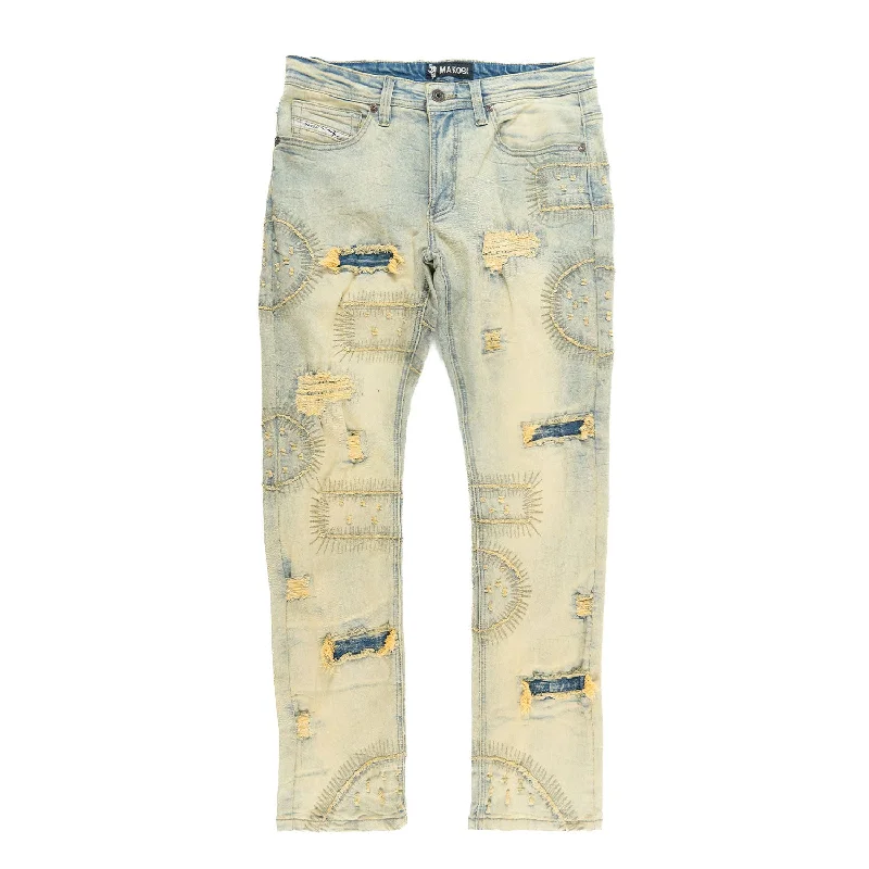 Comfortable Outdoor Pants-M1945 Mancini Jeans - Dirt