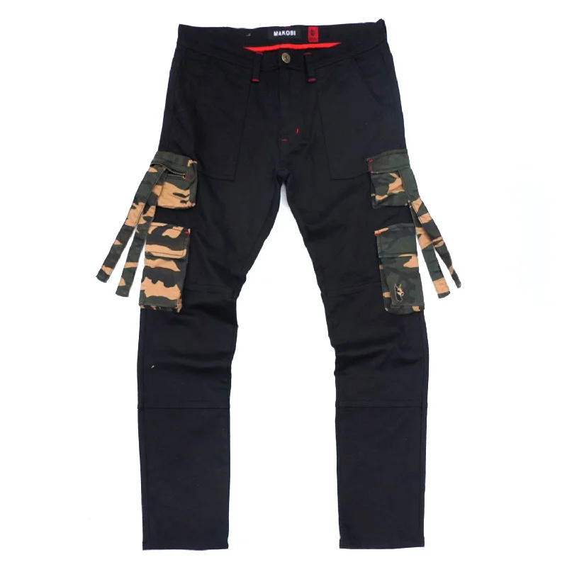 Comfortable Running Joggers-M1930 Aries Cargo Denim Jeans - Camo