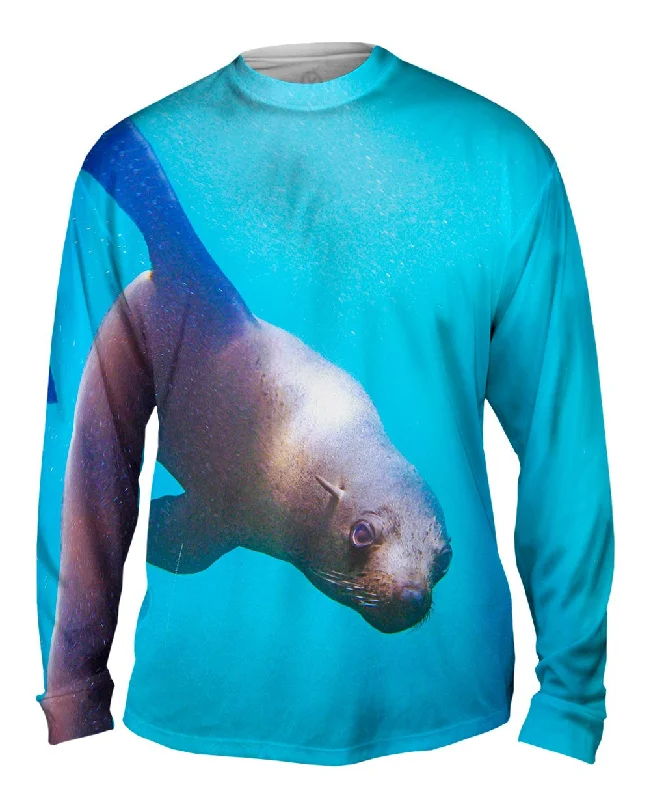 Stylish Slim Fit Long Sleeve-Clown Fish Wonder Underwater