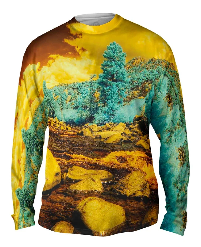 Comfortable Stretch Long Sleeve Top-Buena Vista Colorado