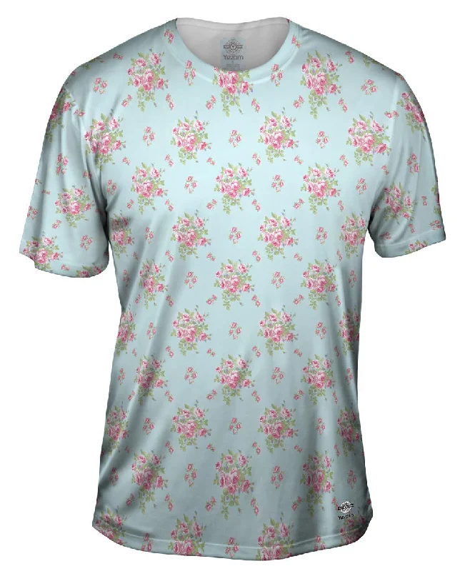 Premium Design Cotton T-Shirt-Rose Hipster Passion Pattern