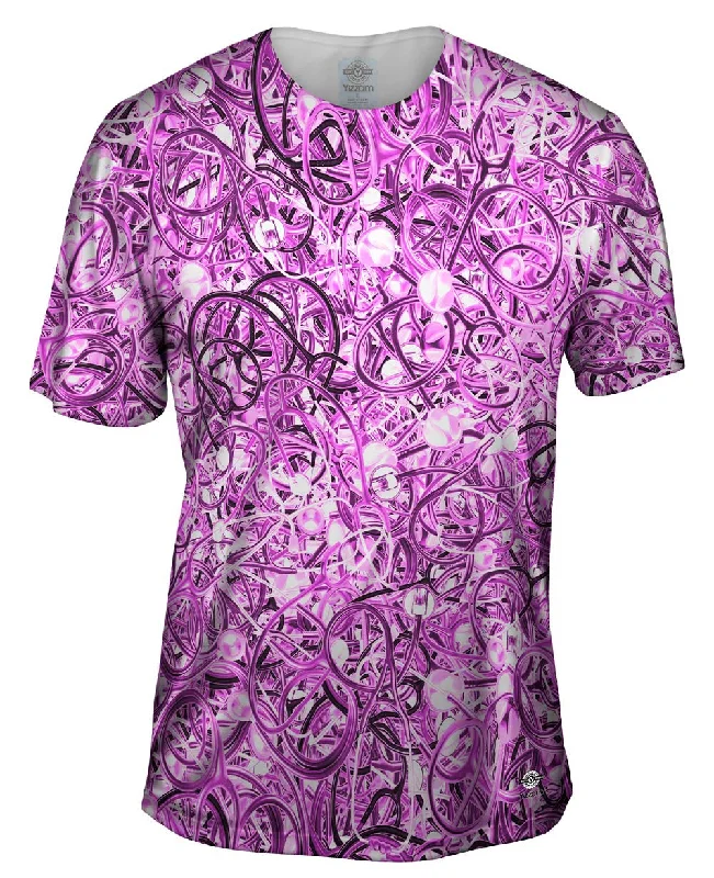 Trendy Printed T-Shirt-Doctor Pride Stethoscope Purple