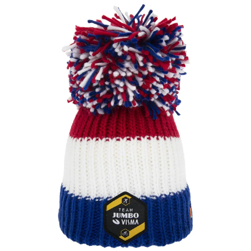 Custom Printed Baseball Hat-Jumbo Visma Dutch Big Bobble Hat