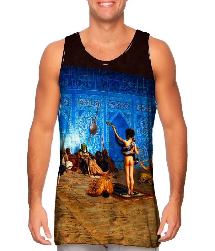 Custom Sports Performance Tank-Jean-Leon Gerome - "Snake Charmer" (1870)