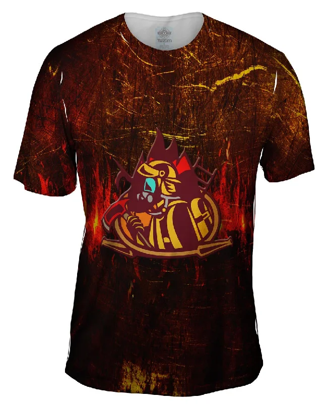 Fashionable Printed T-Shirt-Icon Fire