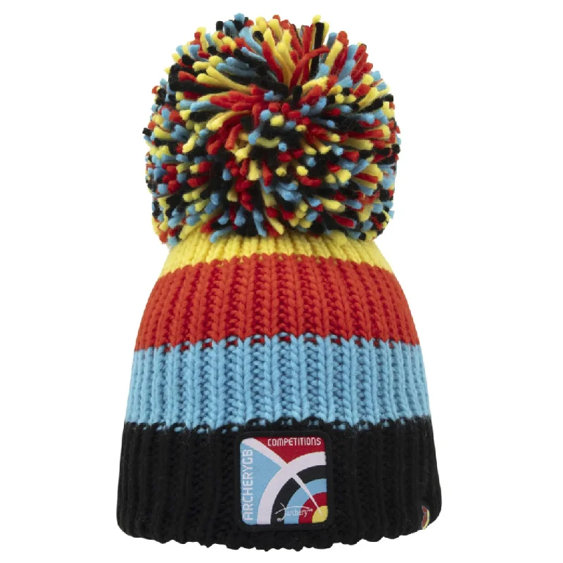 Comfortable Fleece Hat-Great Britain Archery Big Bobble Hat