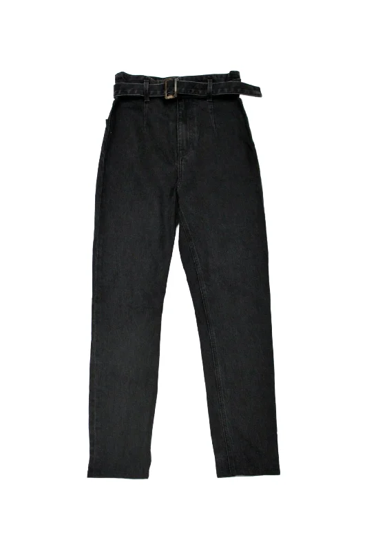 Stylish Bootcut Jeans-Reformation jeans- Belted Slim Jeans