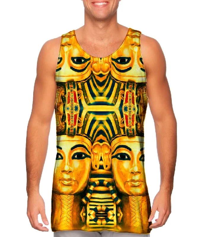 Fashionable Workout Tank Top-King Tut Reincarnation Black Stripes Copy