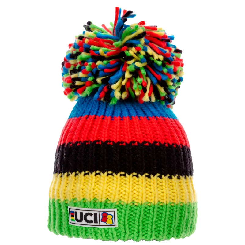 Trendy Hip Hop Hat-UCI Rainbow Stripes