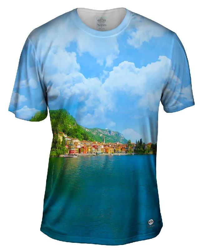 Minimalist Design T-Shirt-Varenna On Lake Como