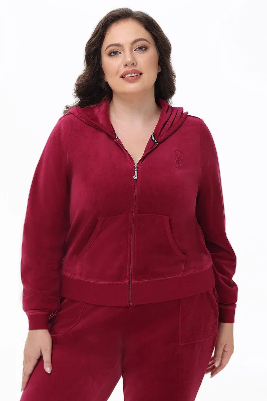 Custom Printed Hoodie-Plus-Size Heritage Cotton Velour Hoodie