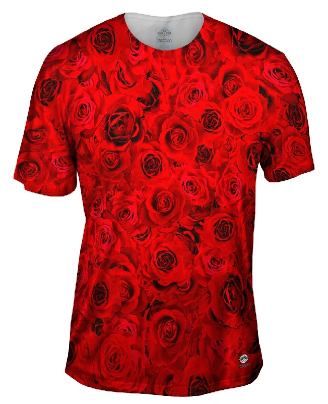 Custom Embroidered T-Shirt-Roses Full Of Love