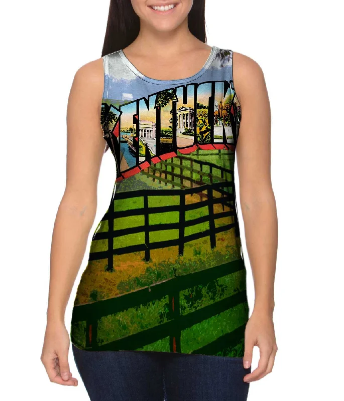 Trendy Sleeveless Workout Shirt-Kentucky 061