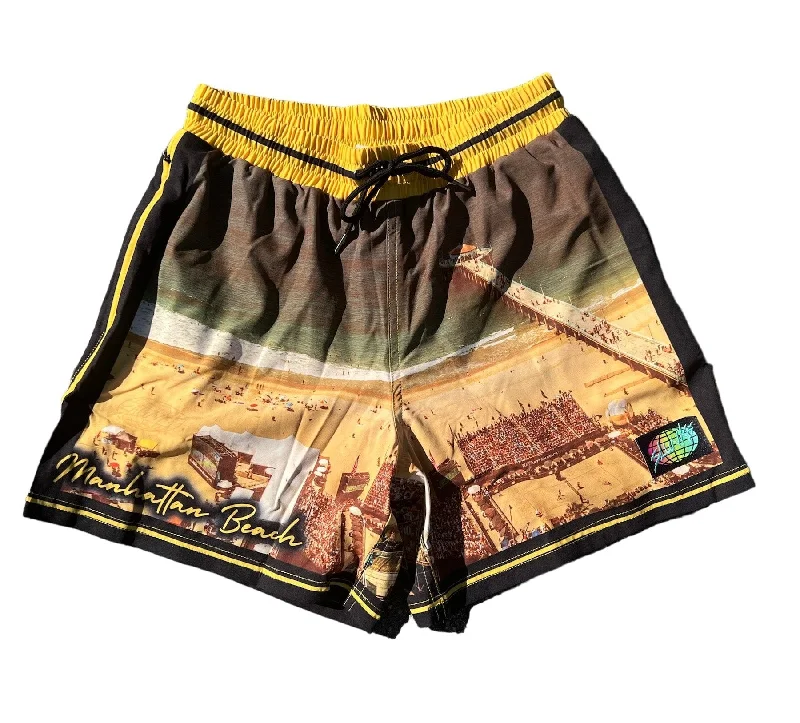 Trendy Running Shorts for Women-Manhattan Beach Customs 2024 5" Men's Shorts