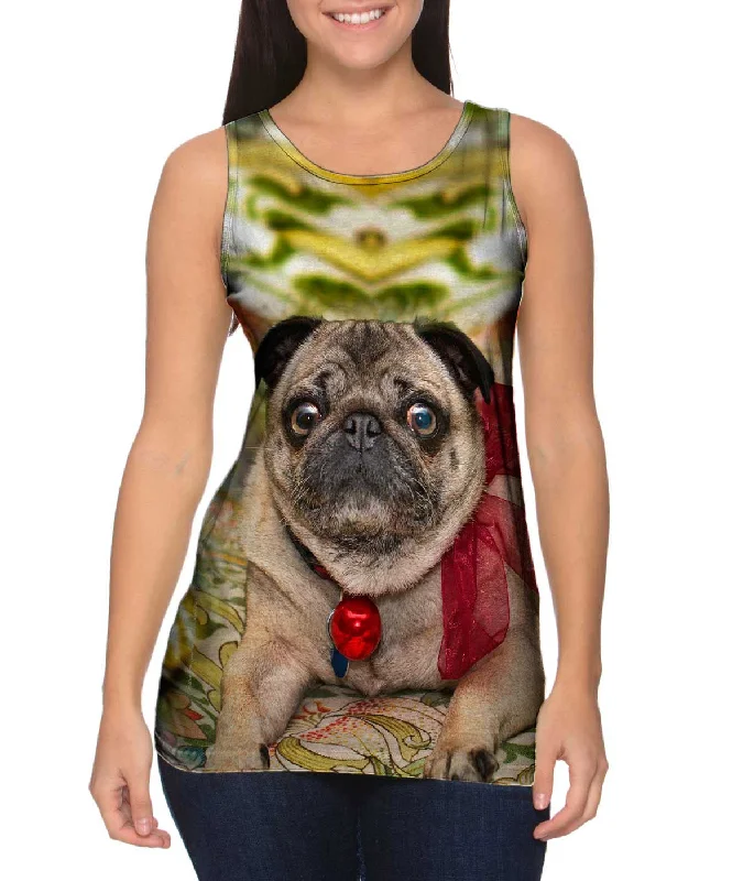 Comfortable Fitted Vest-Jingle Bells Christmas Pug