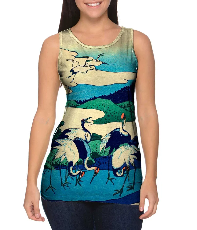 Stylish Sleeveless T-shirt-Katsushika Hokusai - "36 Views of Mt. Fuji"