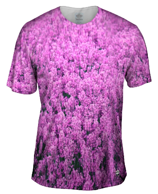 Graphic Logo Print T-Shirt-Norfolk Lavenderl