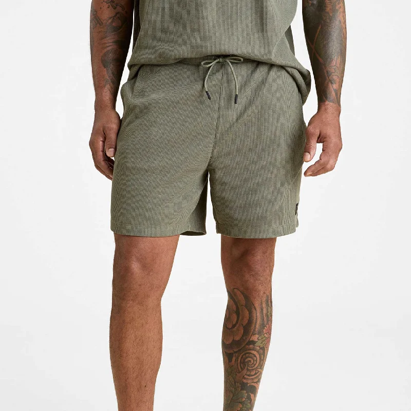 Premium Stretch Shorts-Waffle Short | Olive