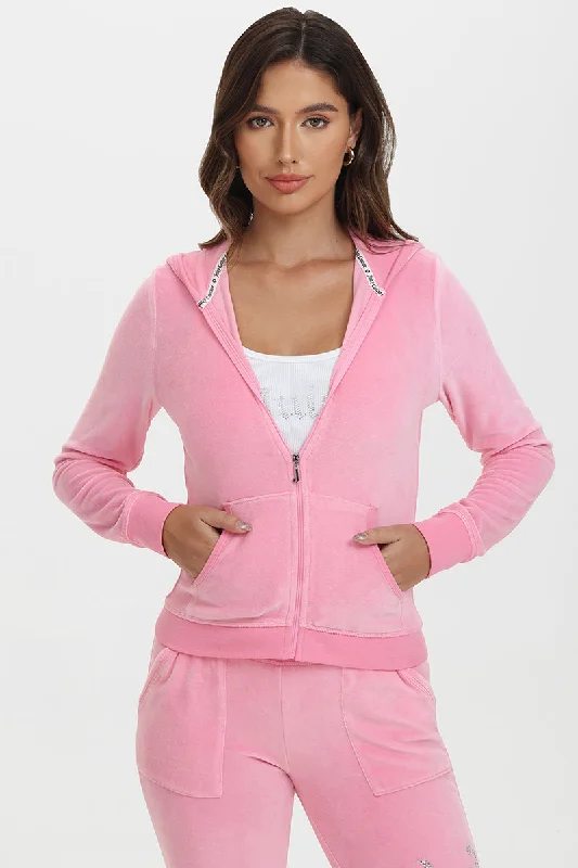 Soft and Breathable Hoodie-Classic Cotton Velour Hoodie