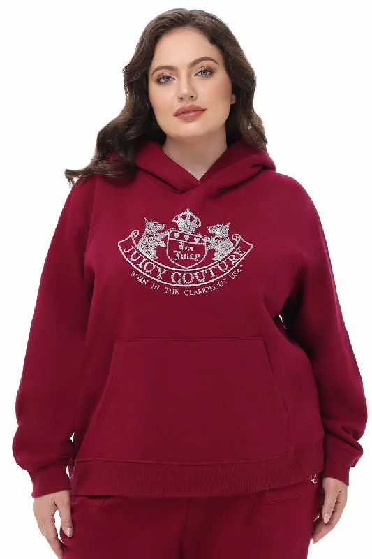 Custom Design Pullover Hoodie-Plus-Size Oversized Fleece Scottie Dog Hoodie