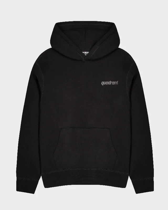 Relaxed Fit Warm Hoodie-BLACK ORIGINALS GLOBE HOODIE