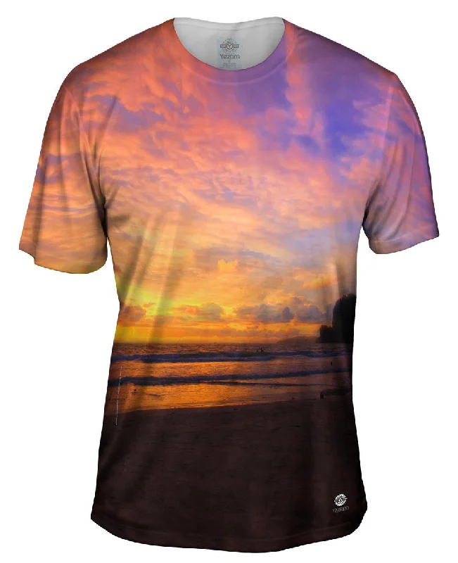 Soft Cotton Blend T-Shirt-Sunset In Railay Ii