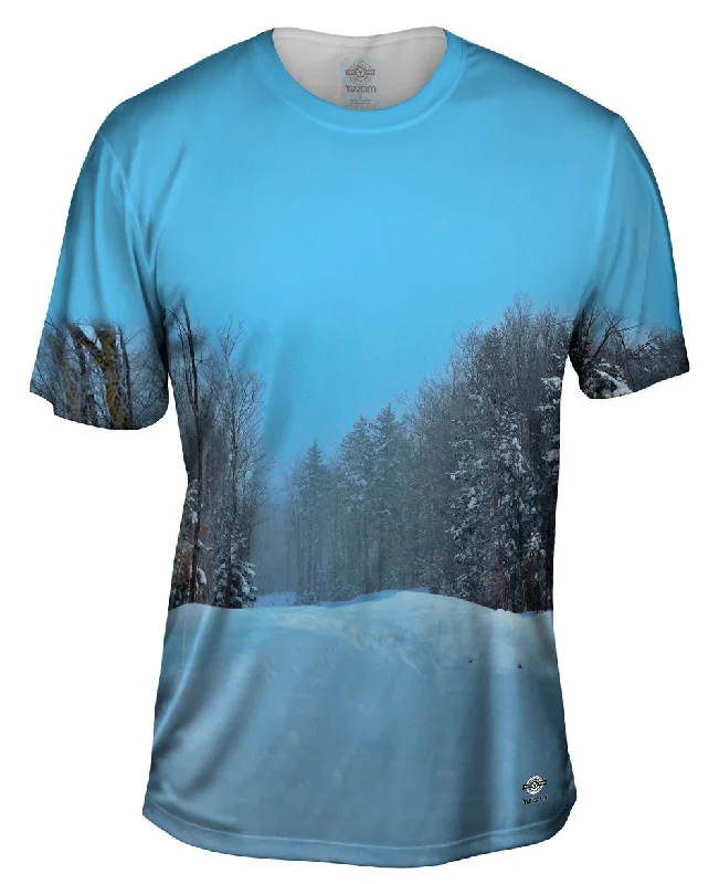 Classic Fitted T-Shirt-Sunny Snowy Day