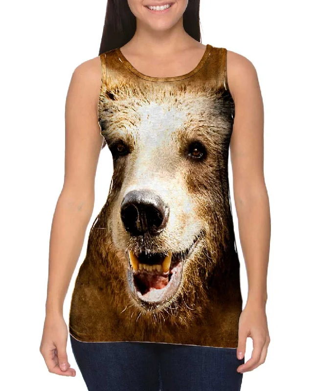 Stylish Open Back Tank-July Bear