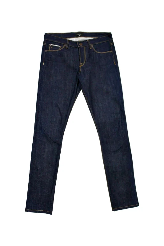 Relaxed Fit Fleece Pants-Parke New York. Indigo Jeans